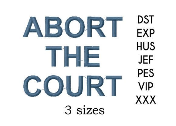 Abort the Court: A Seasonal Awareness Embroidery Review