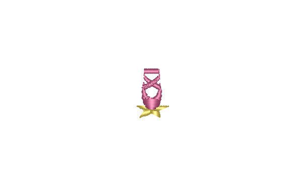 Dance Ballet Slipper and Star