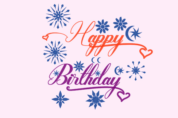 Happy Birthday Lettering