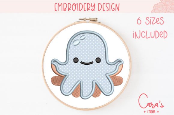 Octo: A Playful Baby Animal Embroidery Design Worth Testing