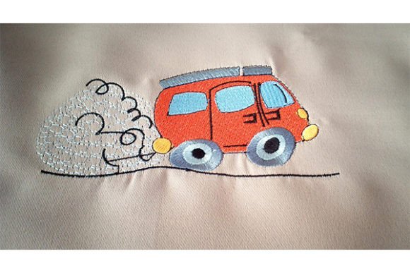 Speeding Cartoon Car
